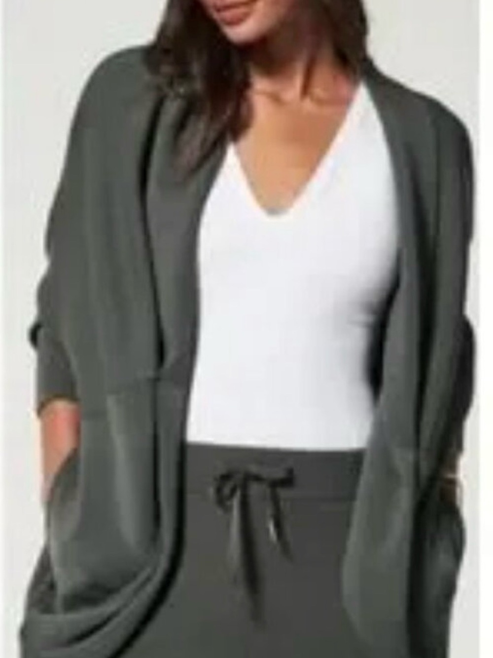 Spanx Air Essentials Cardigan Cocoon Wrap Palm Green XS/S